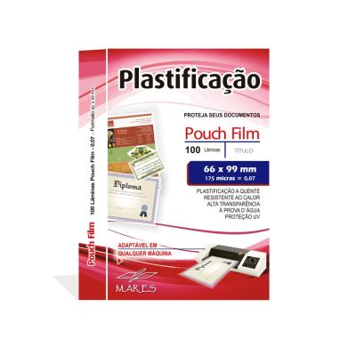Refil Para Plastificacao 66 X 99mm 175 Micras C/100 Mares