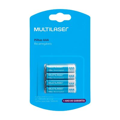 Pilha Recarregavel Aaa Cb050 1000mah C/4 Un Multi