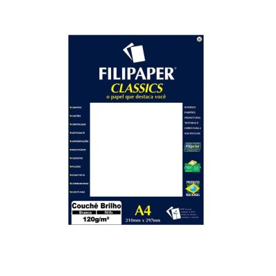 Papel Couche Laser Coated A4 120g 50fls Filipaper 02209