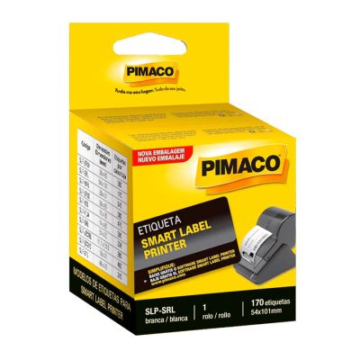 Etiqueta Adesiva P/smart Label Slp-srl 54x101mm Rolo C/170 Etiquetas Pimaco