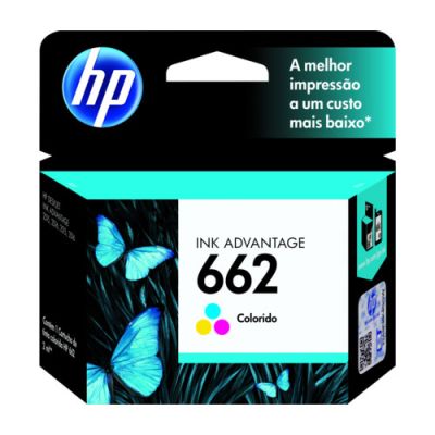 Cartucho De Tinta Hp 662 - Cz104ab Colorido 2,0ml Original