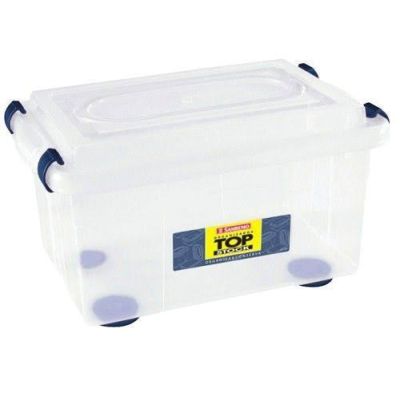 Caixa Organizadora Plastica 4,3l Pequena Cristal Sanremo 955