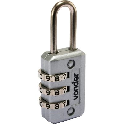 Cadeado Com Segredo Cinza 20mm Vonder