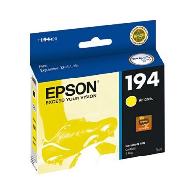 Cartucho De Tinta Epson T194420 Br Amarelo Original Ww