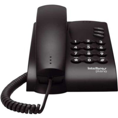 Telefone Com Fio Pleno Preto Intelbras