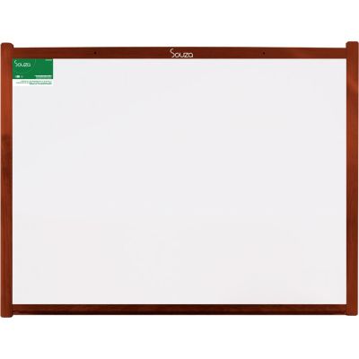 Quadro Branco 90 X 120 Madeira Cor Mogno 2012 Souza