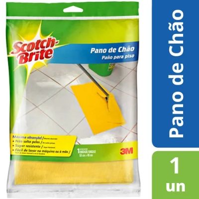 Pano De Chao Amarelo 59x49cm Scotch Brite 3m Ww
