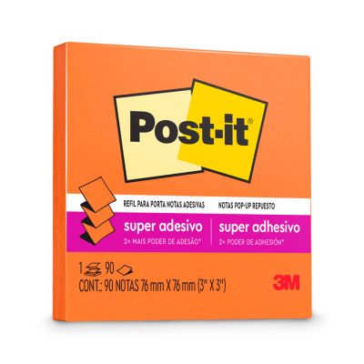Post-it Refil Laranja 90 Fls 76 X 76mm 3m