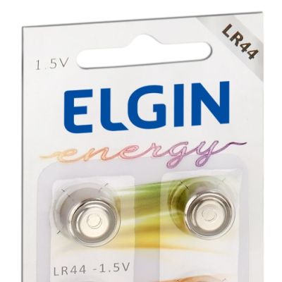 Pilha Alcalina Botao Lr44/ag13 1,5v C/2 Un Elgin