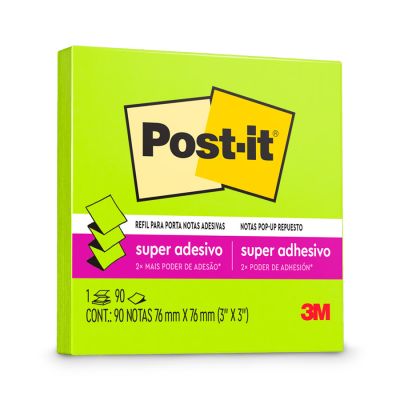 Post-it Refil Verde Neon 90 Fls 76 X 756mm 3m