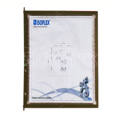 Pasta Isoflex A4/carta Retrato-pinos De Aco-marrom Pia4r-mr Ww