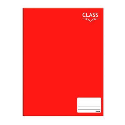 Caderno Linguagem Brochura Capa Dura 1/4 48fls Vermelho Foroni