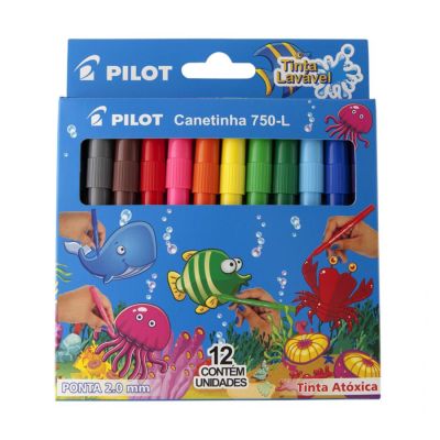 Caneta Hidrografica C/12 Cores 750-l  Pilot