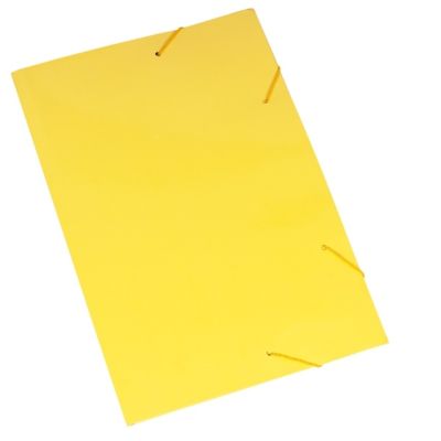 Pasta Aba Elastica Cartao Duplex 230g Amarela Polycart