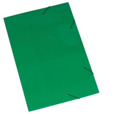 Pasta Aba Elastica Cartao Duplex 230g Verde Polycart