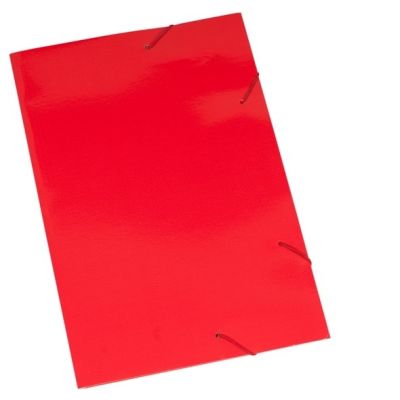 Pasta Aba Elastica Cartao Duplex 230g Vermelha Polycart