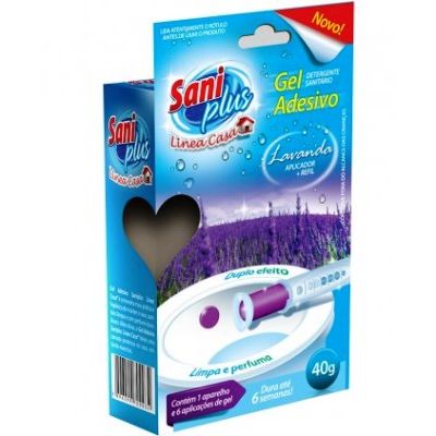 Gel Sanitario Adesivo Aparelho + Refil Lavanda 40g Saniplus Www
