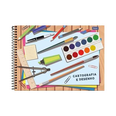 Caderno Cartografia Espiral Capa Dura 96fls Foroni