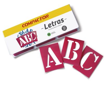 Letras Vazadas Abc 45mm Compactor