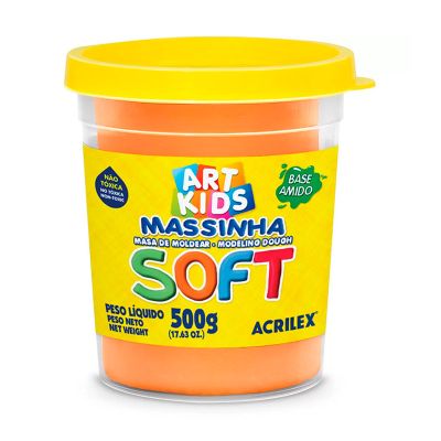 Massa De Modelar Laranja 500g Soft 105 Acrilex