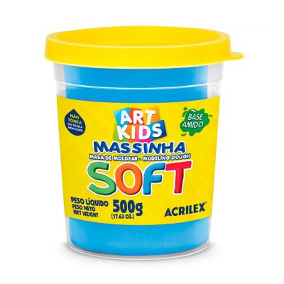 Massa De Modelar Azul 500g Soft Acrilex 109