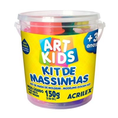 Massa De Modelar Kit De Massinhas 40001 Balde Pequeno Acrilex