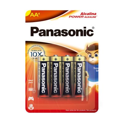 Pilha Alcalina Aa Lr6xab/4b 1,5v C/4 Un Panasonic