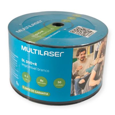 Dvd+r Imprimivel 8.5gb 8x Dual Layer Shrink C/50 Dv047 Multi