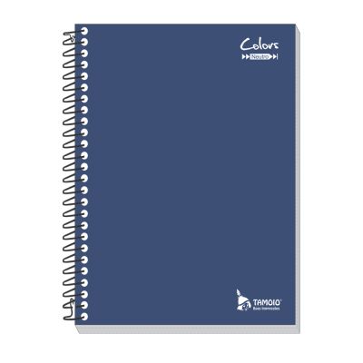 Caderno Universitario Capa Dura 10x1 200fls Neutro Azul Tamoio Ww