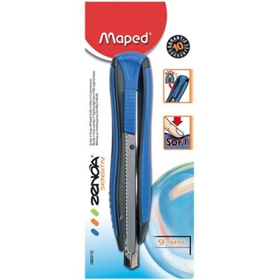 Estilete 9mm Metal Estreito Zenoa Sensitiv Maped 86010