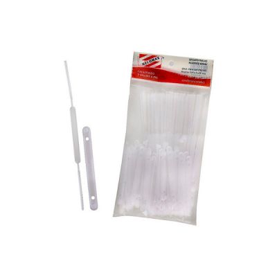 Grampo Trilho Plastico 80mm Branco C/50jgs Helomax