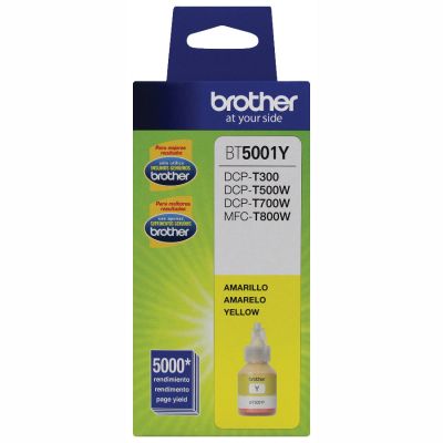 Refil De Tinta Brother Bt5001y Amarelo Original