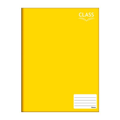 Caderno Linguagem Brochura Capa Dura 1/4 48fls Amarelo Foroni