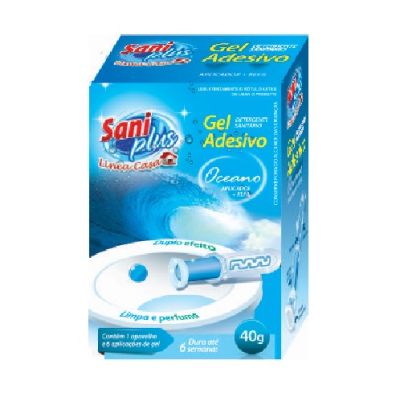 Gel Sanitario Adesivo Aparelho + Refil Oceano 40g Saniplus Www