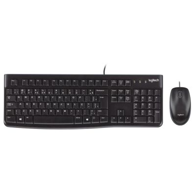 Teclado E Mouse Com Fio Mk120 Preto 920-004429 Logitech