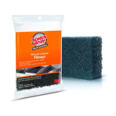Esponja Fibraco Limpeza Pesada C/ 5un Scotch Brite