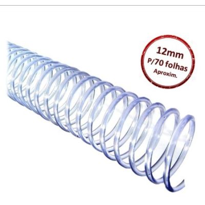 Espiral 12 Mm P/70fls Incolor Plaspiral C/12