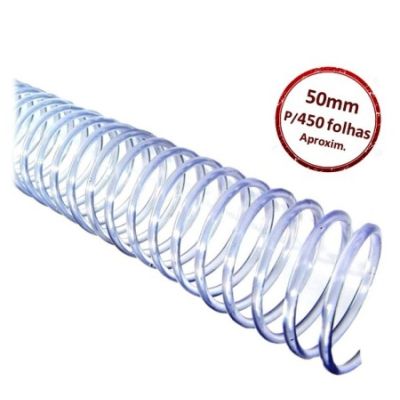 Espiral 50 Mm P/450fls Incolor Plaspiral C/12