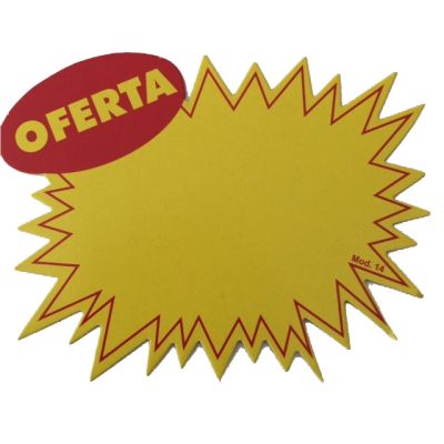 Cartaz Preco Splash 10,6 X 13,5cm - Oferta C/25 Un. Mod.14