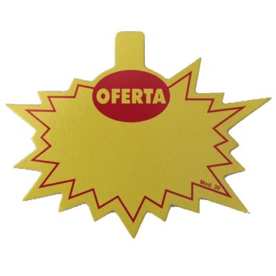 Cartaz Preco Splash 10,5 X 8cm - Oferta C/25 Un. Mod.30