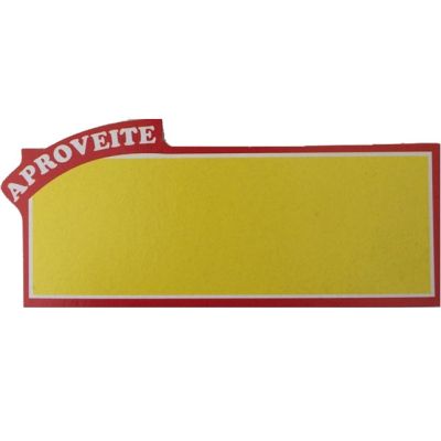 Cartaz Preco Etiqueta 10,5 X 4,7cm - Aproveite C/50 Un. Mod.61