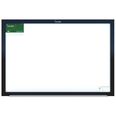 Quadro Branco 60 X 90 Madeira Black Piano 6190 Souza