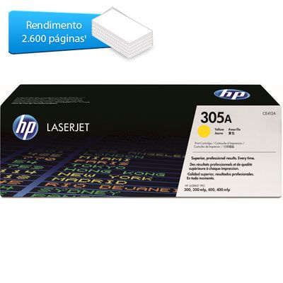 Toner Hp Ce412ab 305a Amarelo Original Ww