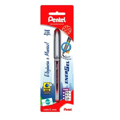 Caneta Gel Energel Vermelha 0.7mm Sm/bl27-b Bls C/1 Pentel