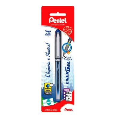 Caneta Gel Energel Azul 0.7mm Sm/bl27-c Bls C/1 Pentel