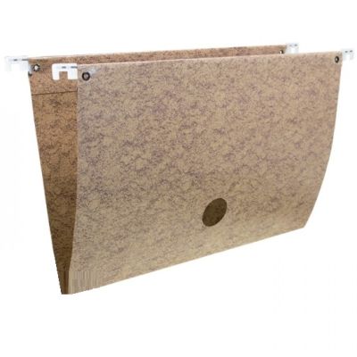 Pasta Suspensa Marmorizada Castanha Pintada C/haste Metalica 50 Und Dello 0047.f Ww