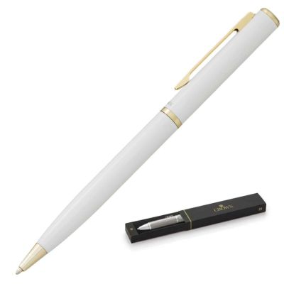 Caneta Esferografica Luxo Capricci Branca Yw12601b Crown