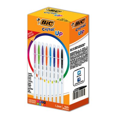 Caneta Esferografica Cristal Up 1.2mm Bls C/32 Uni - 8 Cores Bic