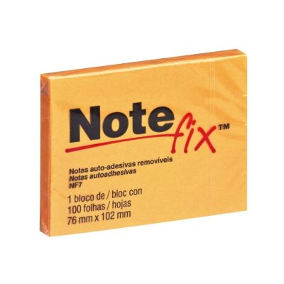 Notefix 654 Laranja 100 Fls 76 X 102mm 3m