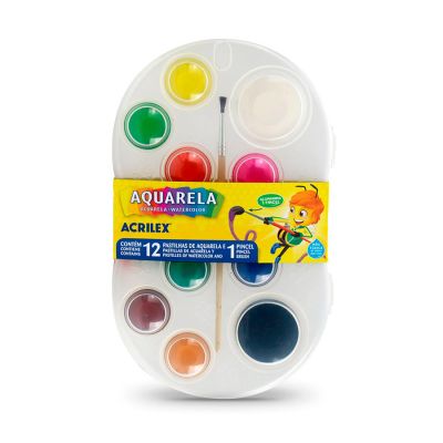 Aquarela 12 Cores Acrilex 01812